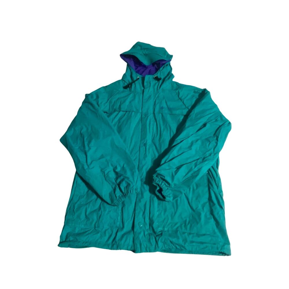 Columbia Sportswear Teal Rain Jacket - Mens Size M